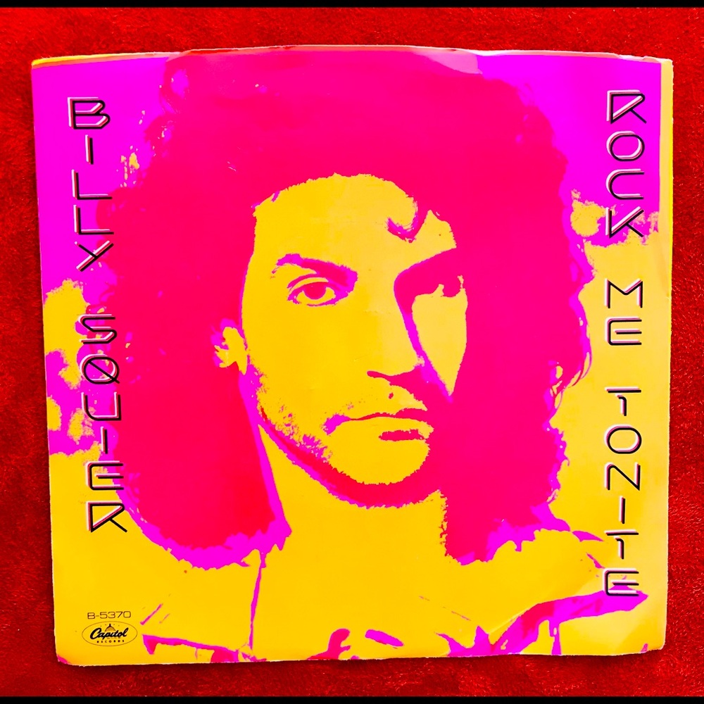 VINTAGE 80s BILLY SQUIER Rock Me Tonight 45 VINYL
